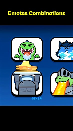 Creative Emote Combinations in Clash Royale