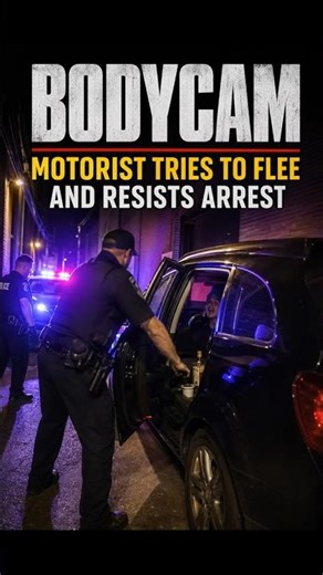 BODYCAM: Motorist Tries to Flee and Resists Arrest