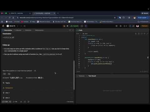 Counting Bits [LC-338] LeetCode Solution + Code Walkthrough