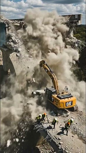 Bridge Collapse during Demolition: Near Miss for Excavator Operator