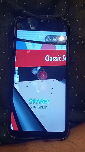 strike ten pin bowling: 7-9 split spare (retake)