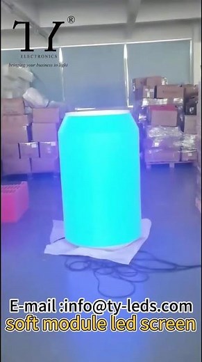 Full Color Cylinder LED Can Screen Custom Shaped LED Screen – Beer Can Shape Display