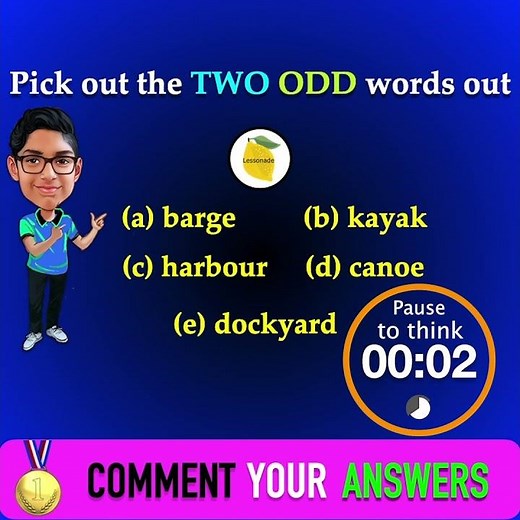 (Day 2) 11 plus verbal reasoning | odd one out | 😱BONUS EXAM TIPS 😱 | #shorts #Lessonade