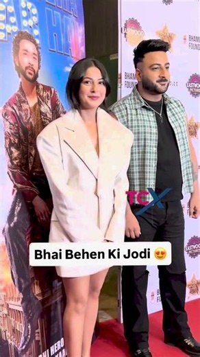 Shehnaaz Gill with brother Shehnaaz Arrived In Style At Raghav Juyal’s Birthday Bash 😍✨