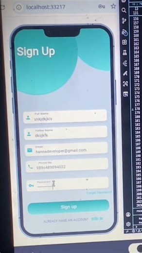 Modern login and signup Ui in flutter | App development #flutter #coding #flutterui