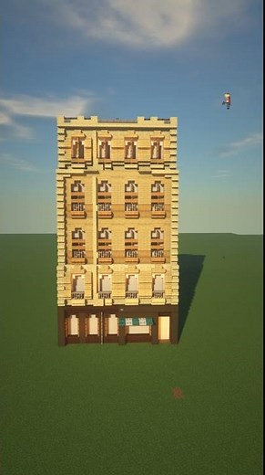 Minecraft Paris Building Timelapse | Haussmann Parisian Architecture |