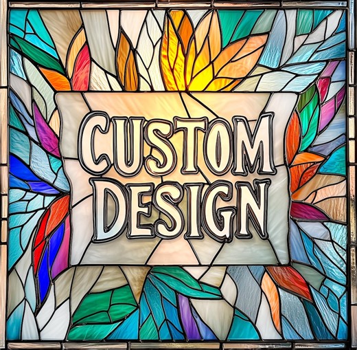 Edward R. - Custom Stained Glass Window Film Design - Etsy