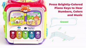 VTech Sort and Discover Activity Cube (Frustration Free Packaging), Pink