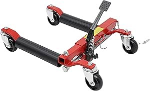 1500-Pound Car Wheel Dolly, 2T Hydraulic Positioning Car Dolly Wheels Moving Dolly Jack Lift Hoists Heavy Duty Dolly for Moving Cars, Motorcycles, Trucks, Trailers (1 Pack)