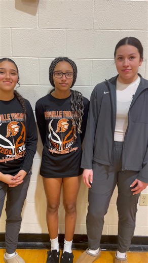 #TrojanNation here’s our Confidence Auto Group post game interview with Khloe A, Destinee D, and Abbi D after tonight’s 70-43 victory over Yoakum | Trojan Network TV