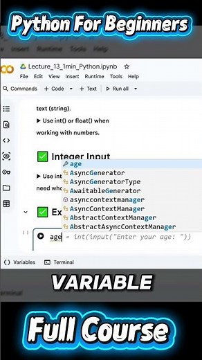 Python int() Input Function | Learn Integer Input in Python | Lecture 13