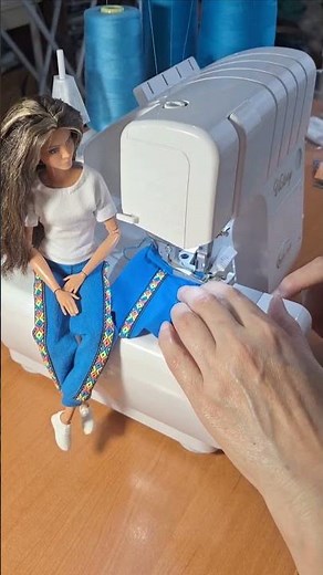 From Fabric to Barbie Outfit | Sewing Mini Hoodie ✂️