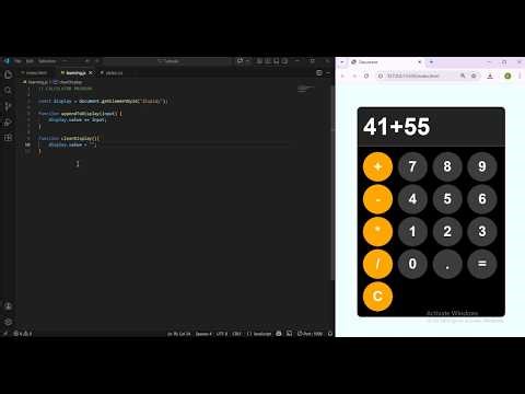 Simple Calculator HTML, CSS & JAVASCRIPT