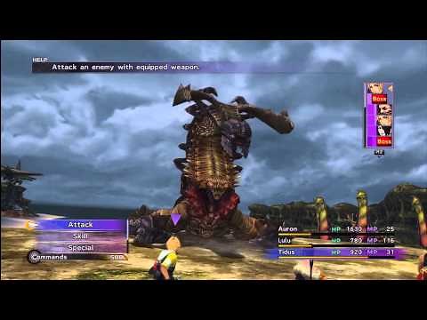 Final Fantasy X HD Remaster - Sinspawn Gui Boss Battle