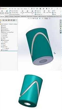 Master the Surface Cut How to Cut Complex Curve Shapes in SolidWorks #surface #solidworks #ytshorts