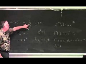 Lesson 31 2 Optimization Theory and First and Second Order Conditions