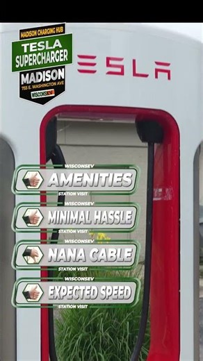 Location, Location, Location in Downtown Madison #chargingstation #ev #evcharging #wisconsin