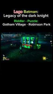 Lego Batman: Legacy of the dark knight Riddler Puzzle: Gotham village - Robinson Park 1/5