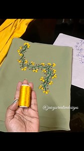 105K views · 1.4K reactions | #handembroideryneckdesign #simpleneckdesign #jaicyscreayivedesigns #beginnersembroidery #reelsembroidery #fbyシvideo | Jaicy's Creative Designs | Facebook