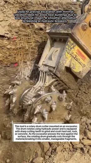 Giant Rock Crushing Machine on an Excavator!