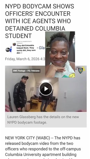 Replying to @cmadelicious They released the body cam footage. Columbia campus security was in her apartment. Not the lobby. Not the hallway. Her apartment. I asked who walked them to that door. Now we know who was wearing the hat. Columbia still needs to answer who gave the order. Release the footage. #ColumbiaUniversity #highereducation #collegelife #accountability #protectstudents