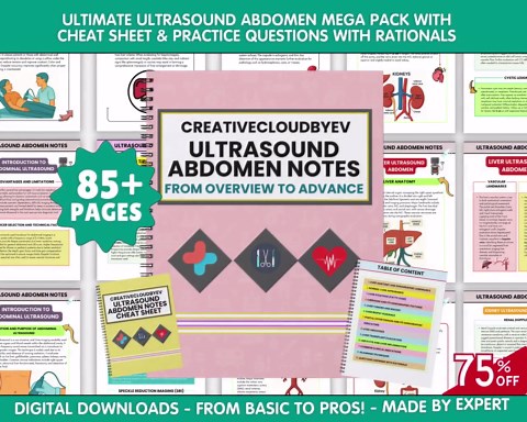 Ultrasound Abdomen Study Notes Bundle: Sonography Student Guide, Hyperlinked 2026 (PDF) - Etsy