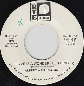 Albert Washington - Love Is A Wonderful Thing