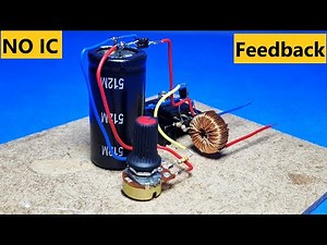 How To Make High Power DC DC Booster Circuit ( with Feedback / Constant Voltage ) NO IC / NO MCU