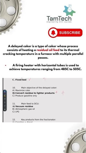 Delayed Coker Unit #refinery #science #tamtech #engineering #chemicalengineering #processengineering