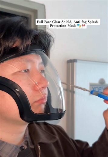 Full Face Clear Shield: Ultimate Splash Protection Mask