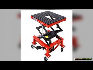 Metal Hydraulic Motorcycle Lift Jack Stand 350 Lbs FootOperated Motorcycle ATV Scissor Jack Lift w