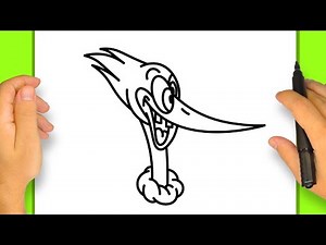 Comment Dessiner le Woody Woodpecker Classique | Étape par Étape Simple et Facile