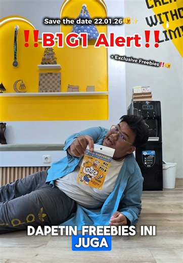 HAYO SIAPA YANG NUNGGUIN PROMO KEMARIN🫵🚨 BURUAN SERBU BUY 1 GET 1 FREE STICKER SAAT ✨GRAND OPENING✨ NANTI YA😍 SAVE THE DATE ‼️22.01.26‼️ *T&C Applied #digitalprinting #merchandise #printfile #trend #fyp