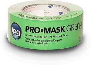 IPG ProMask Green, 8-Day Painter's Tape, 1.88" x 60 yd, Green, (Single Roll)