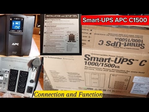Unboxing Smart-UPS C1000/1500 VA 120/230 Vac Tower, Installation and Set-Up Connection | APC UPS