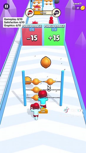 In Punch Machine, you'll run through a variety of obstacles, punching them out of the way as you go. The faster you punch, the more points you'll score. You can also collect power-ups to increase your punching power. #gaming #gamer #games #mobilegaming #iosgaming #androidgaming #runnergame #freegame