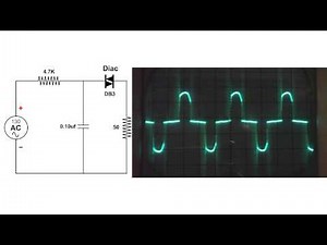 DIAC Circuit, oscilloscope demo