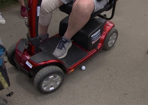 U.S. Open 2025: Justin Rose's crazy shot off tree sends fans scrambling, winds up under motorized scooter