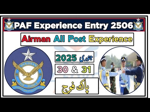 PAF Airman Test 2025 MCQs | 30-31 January PAF Test Experience | Latest Airman Test Questions