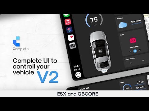 [FiveM] [SEE BIO FOR THE NEW VERSION] Complete Carplay V1 | UI to interact with your vehicle