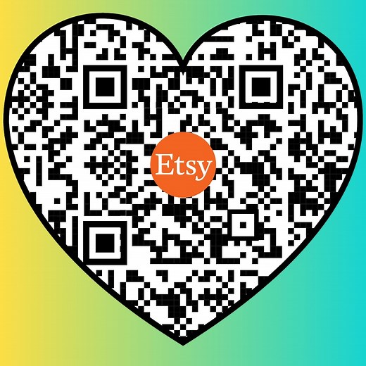 Custom Heart QR Code Generator: Scannable Digital Code (PNG) - Etsy