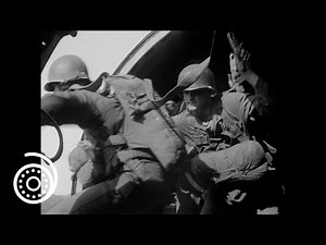 11th Airborne Jump School, Luzon, Philippine Islands (1945) | World War 2 | US Army footage