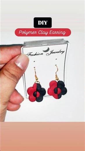 🔥 Easy Polymer Clay Earrings Tutorial | Beginner to Pro in Minutes! #shorts #polymerclay #handmade