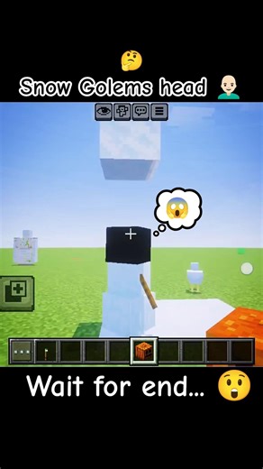 snow Golem LOGIC...🥶#minecraft #viral #logic #treanding #shorts