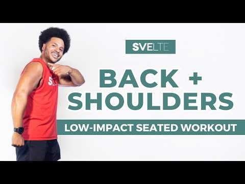 Toned Back & Shoulders | Low Impact Seated Workout | Apartment Friendly