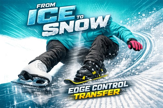 How Edge Control Transfers from Ice to Snow