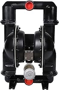 EMAGENE Air Operated Double Diaphragm Pump 2" inch Inlet/Outlet transportation of waste oil, gear lubricants, sewage DN50 172GPM Dual Diaphram Santoprene by Aluminum alloy 120PSI
