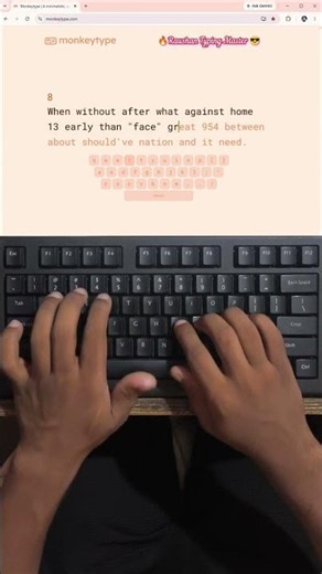 ⌨️ 90 WPM Keyboard Speed Test | Fast Fingers #typingtest #asmr #viral #raushantypingmaster