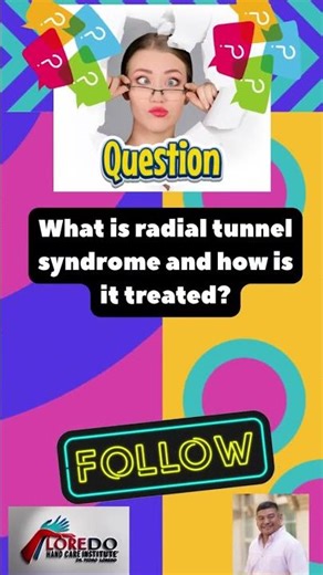 What is radial tunnel syndrome and how is it treated?