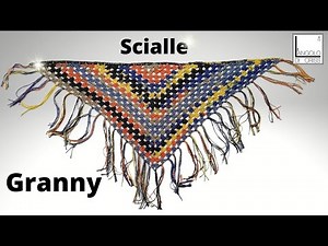 Scialle all'uncinetto "GRANNY STYLE" FACILISSIMO!